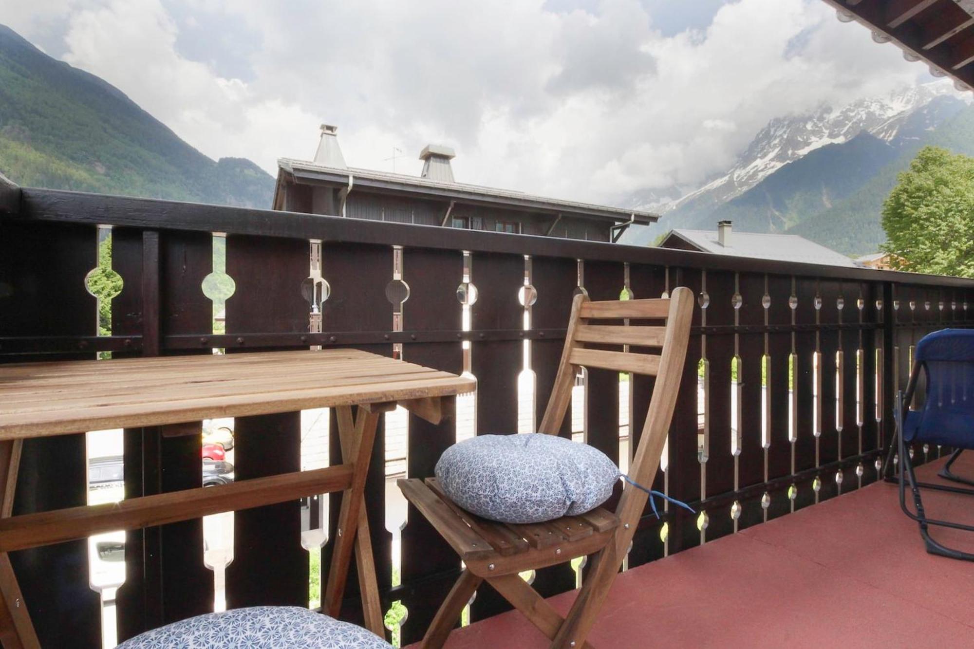 La Griaz - Chaleureux Et Cosy -Vue Sur Les Montagnes - Grand Balcon Appartement Les Houches Buitenkant foto