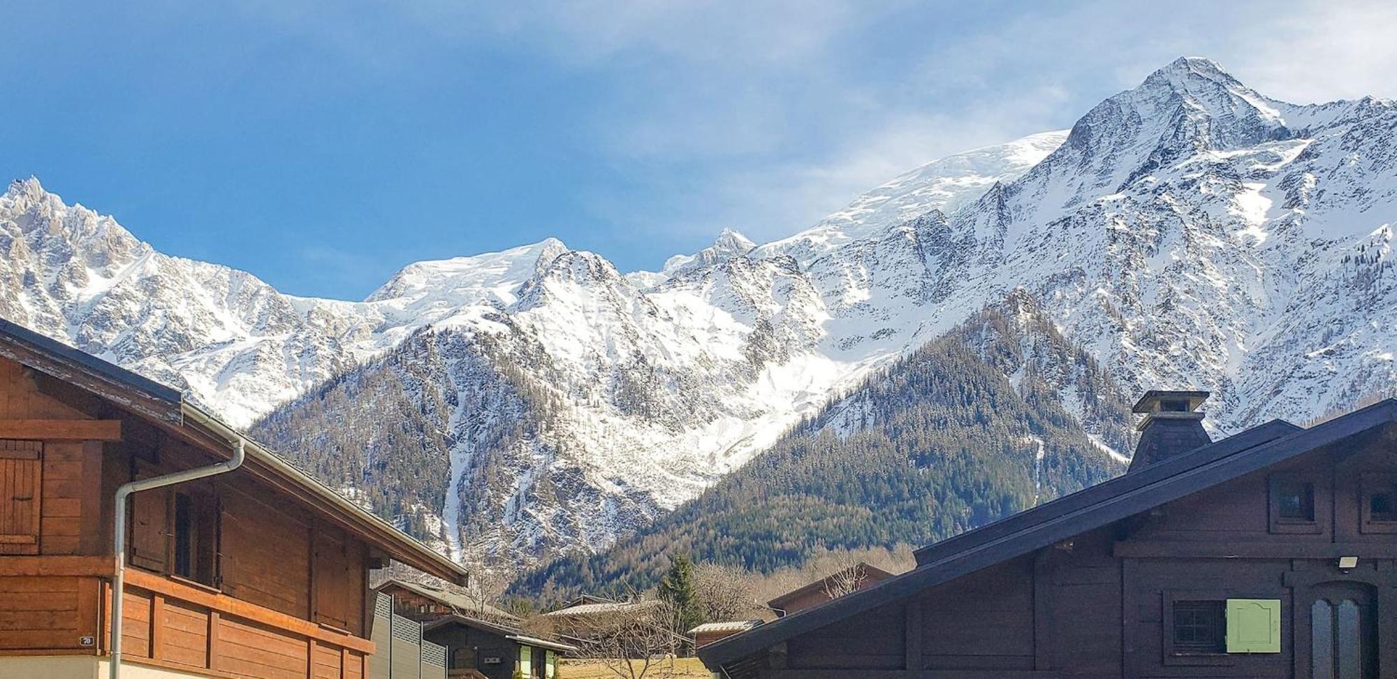 La Griaz - Chaleureux Et Cosy -Vue Sur Les Montagnes - Grand Balcon Appartement Les Houches Buitenkant foto