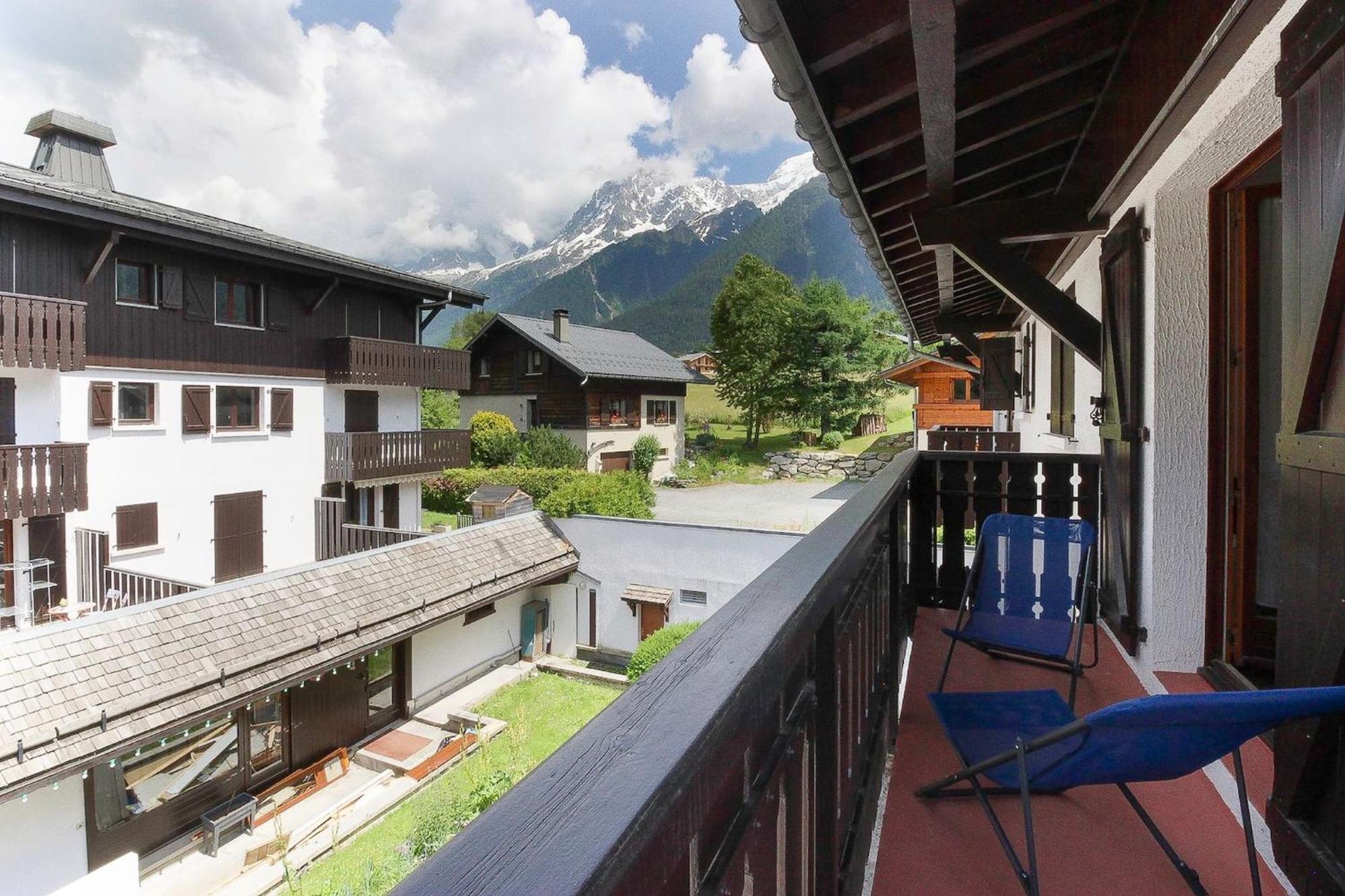 La Griaz - Chaleureux Et Cosy -Vue Sur Les Montagnes - Grand Balcon Appartement Les Houches Buitenkant foto